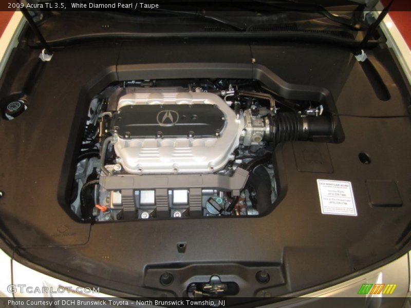 White Diamond Pearl / Taupe 2009 Acura TL 3.5