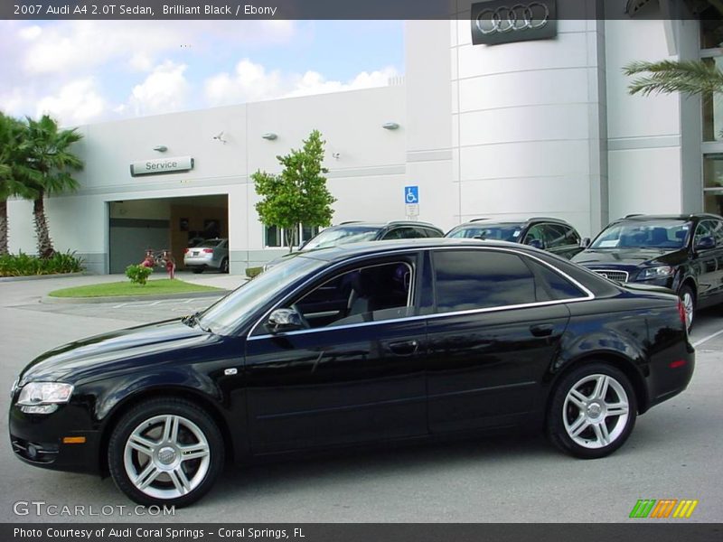 Brilliant Black / Ebony 2007 Audi A4 2.0T Sedan