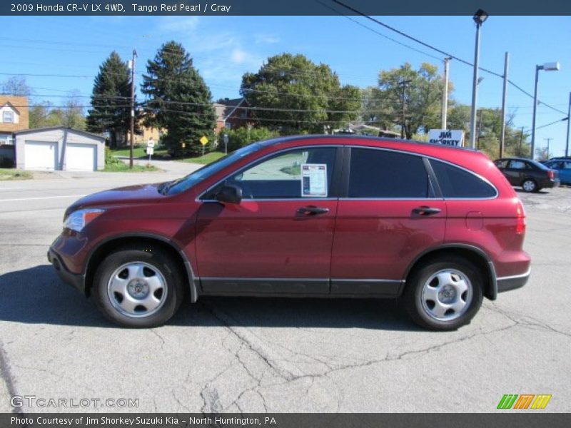 Tango Red Pearl / Gray 2009 Honda CR-V LX 4WD