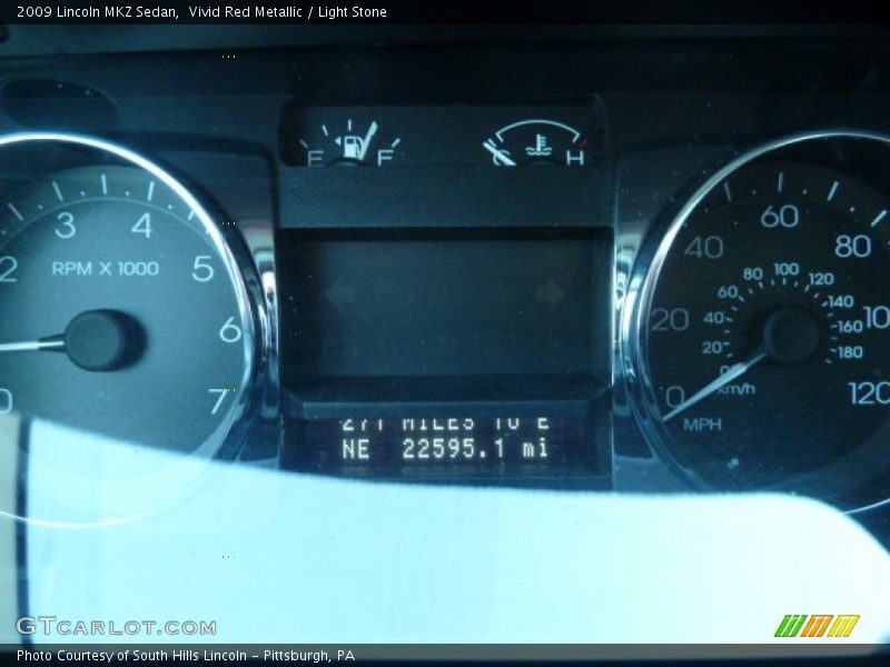 Vivid Red Metallic / Light Stone 2009 Lincoln MKZ Sedan
