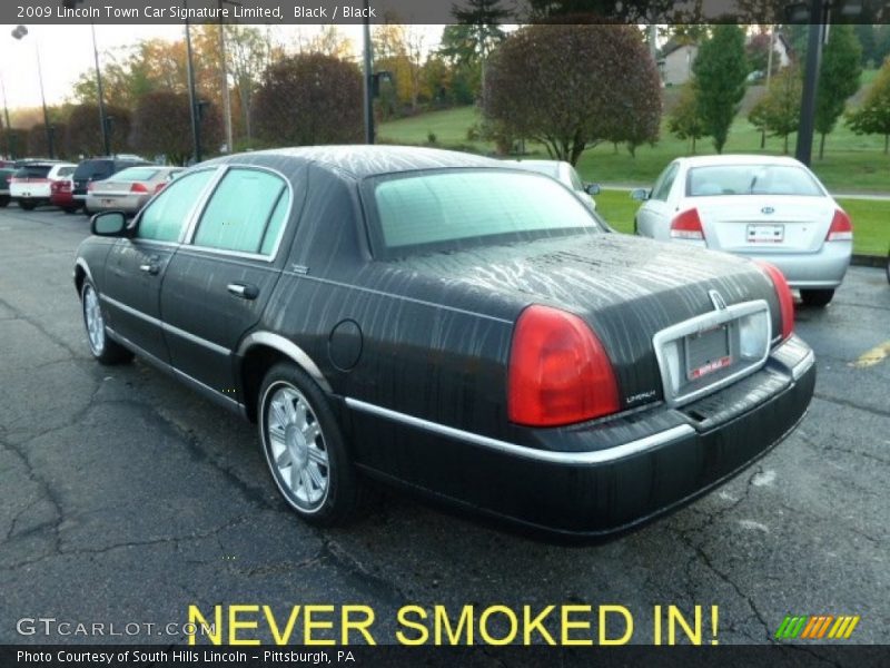 Black / Black 2009 Lincoln Town Car Signature Limited