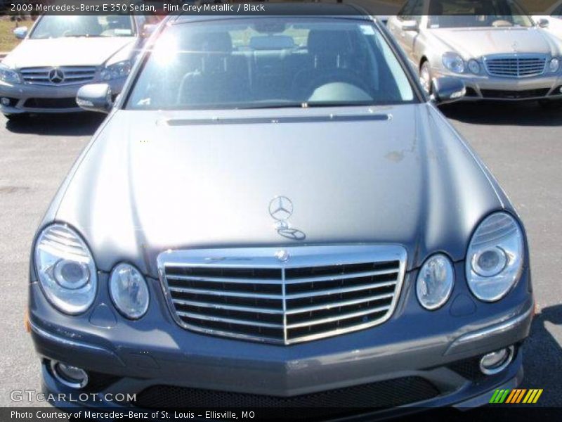 Flint Grey Metallic / Black 2009 Mercedes-Benz E 350 Sedan