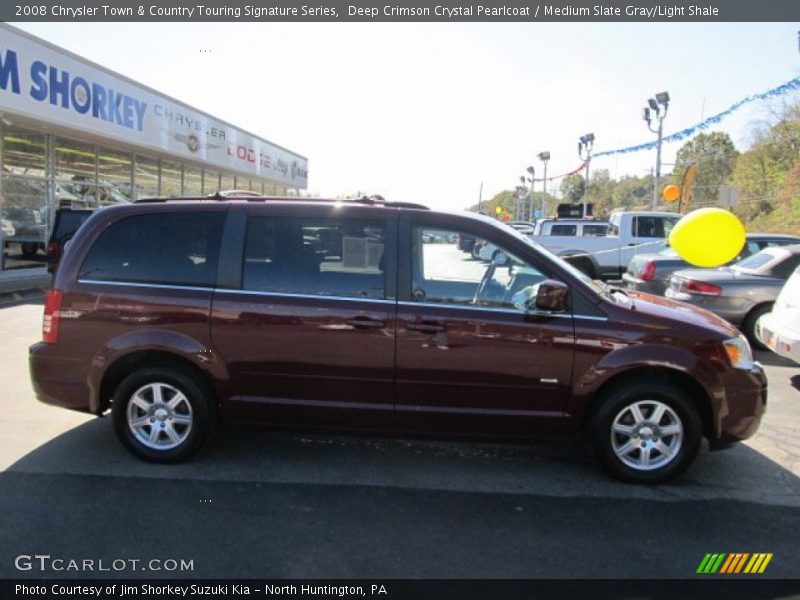 Deep Crimson Crystal Pearlcoat / Medium Slate Gray/Light Shale 2008 Chrysler Town & Country Touring Signature Series