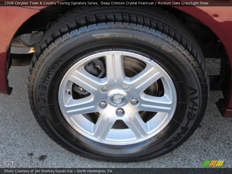 Deep Crimson Crystal Pearlcoat / Medium Slate Gray/Light Shale 2008 Chrysler Town & Country Touring Signature Series