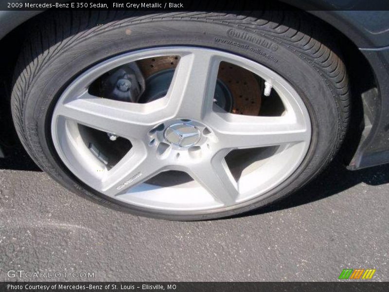 Flint Grey Metallic / Black 2009 Mercedes-Benz E 350 Sedan