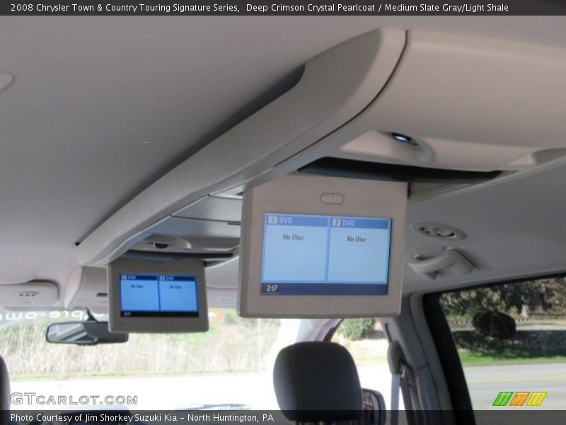 Deep Crimson Crystal Pearlcoat / Medium Slate Gray/Light Shale 2008 Chrysler Town & Country Touring Signature Series