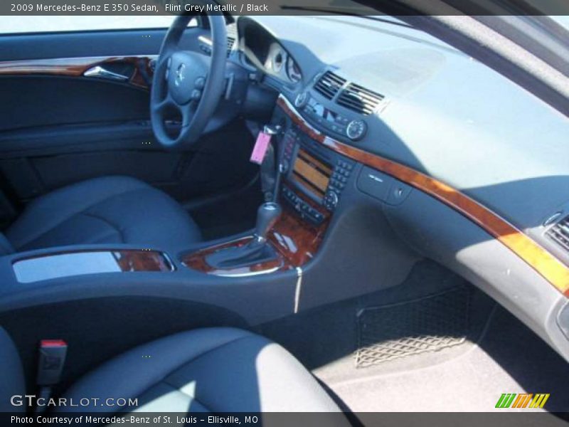 Flint Grey Metallic / Black 2009 Mercedes-Benz E 350 Sedan