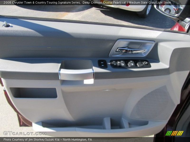 Deep Crimson Crystal Pearlcoat / Medium Slate Gray/Light Shale 2008 Chrysler Town & Country Touring Signature Series