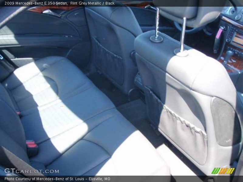 Flint Grey Metallic / Black 2009 Mercedes-Benz E 350 Sedan