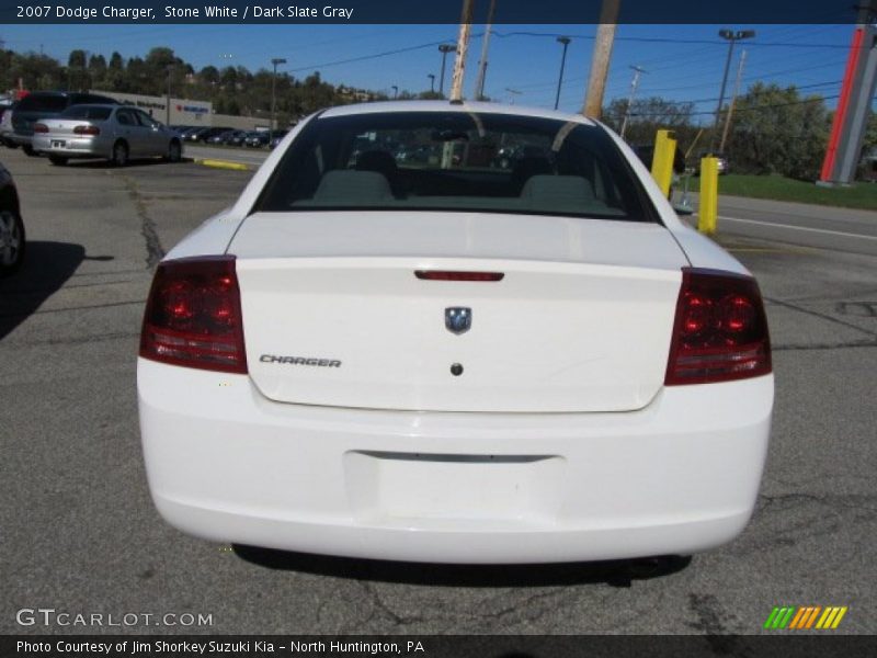 Stone White / Dark Slate Gray 2007 Dodge Charger