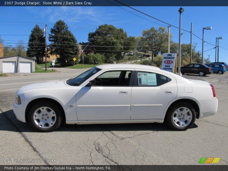 Stone White / Dark Slate Gray 2007 Dodge Charger