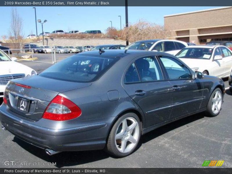 Flint Grey Metallic / Black 2009 Mercedes-Benz E 350 Sedan