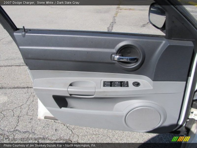 Stone White / Dark Slate Gray 2007 Dodge Charger