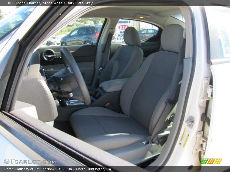 Stone White / Dark Slate Gray 2007 Dodge Charger