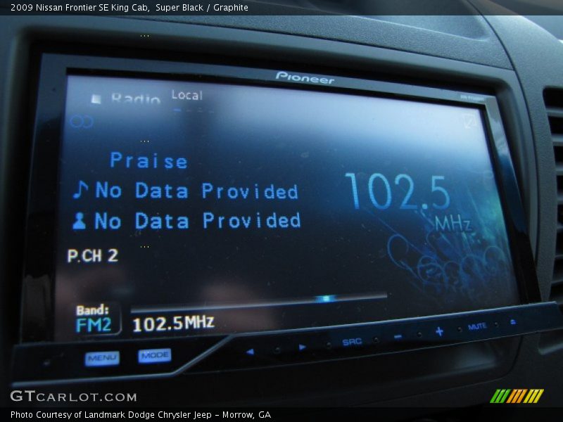 Super Black / Graphite 2009 Nissan Frontier SE King Cab