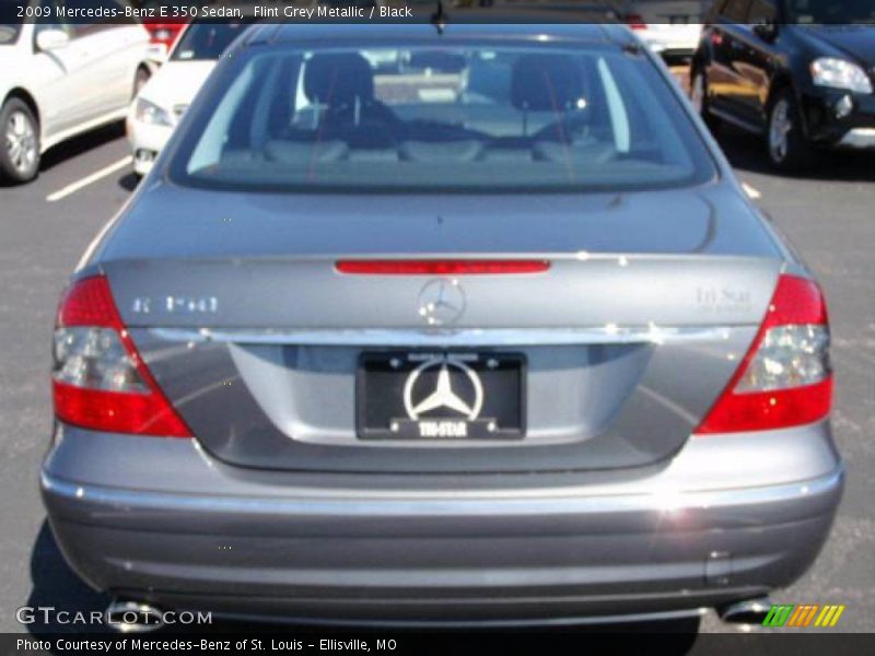 Flint Grey Metallic / Black 2009 Mercedes-Benz E 350 Sedan