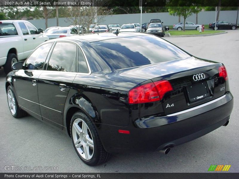 Brilliant Black / Ebony 2007 Audi A4 2.0T Sedan