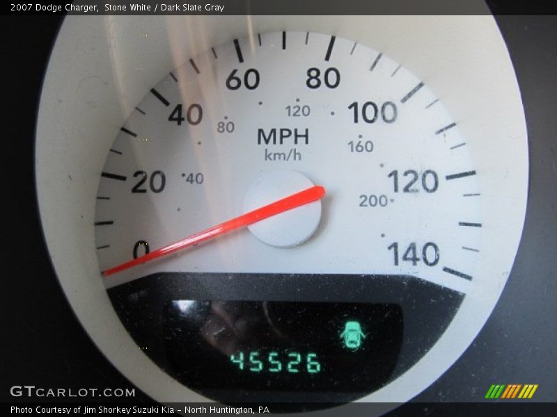 Stone White / Dark Slate Gray 2007 Dodge Charger