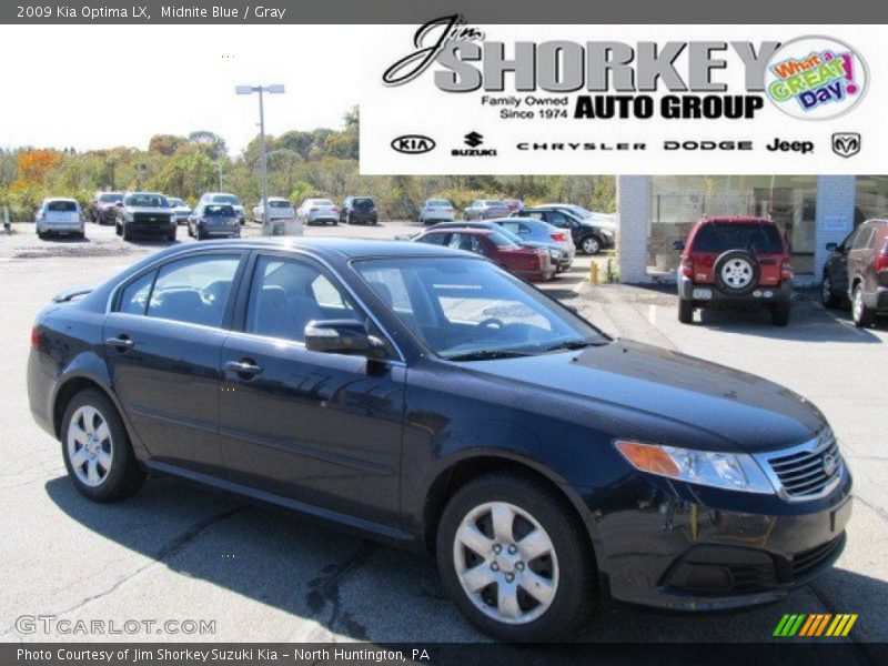 Midnite Blue / Gray 2009 Kia Optima LX