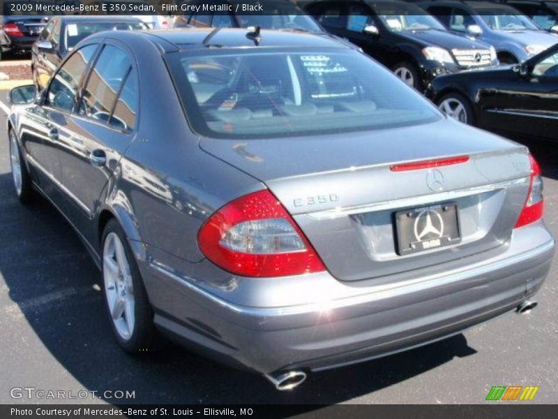 Flint Grey Metallic / Black 2009 Mercedes-Benz E 350 Sedan
