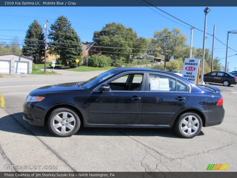Midnite Blue / Gray 2009 Kia Optima LX