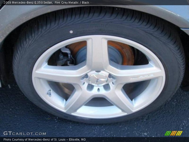Flint Grey Metallic / Black 2009 Mercedes-Benz E 350 Sedan