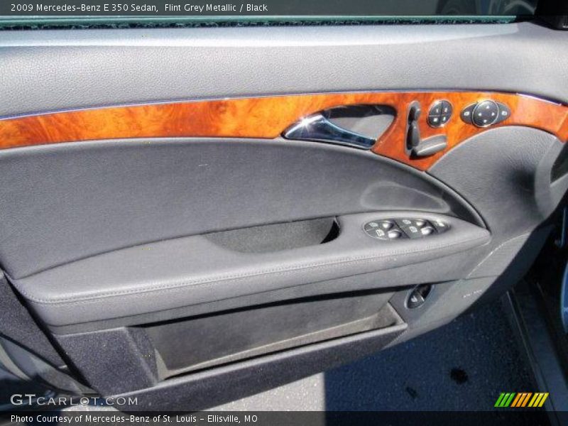 Flint Grey Metallic / Black 2009 Mercedes-Benz E 350 Sedan