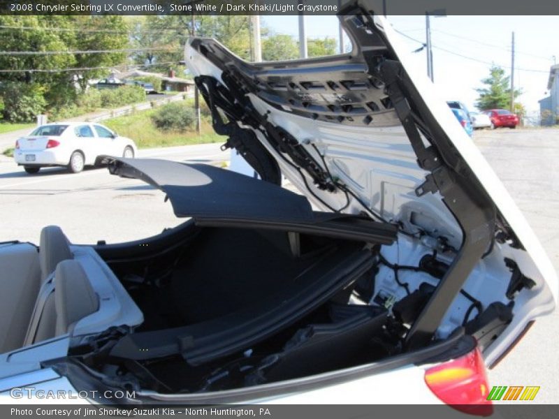Stone White / Dark Khaki/Light Graystone 2008 Chrysler Sebring LX Convertible