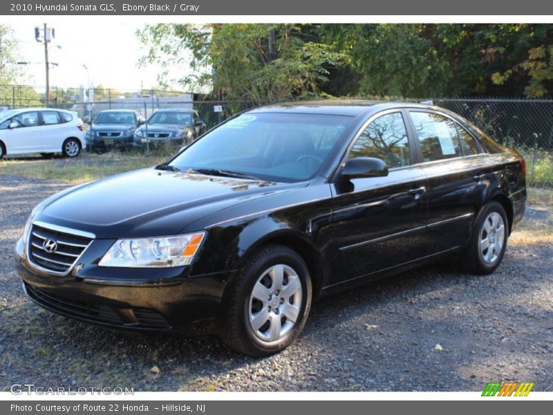 Ebony Black / Gray 2010 Hyundai Sonata GLS