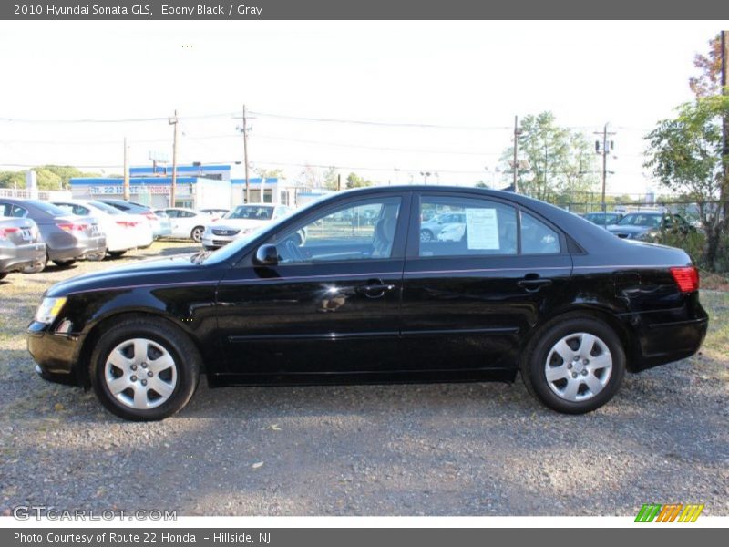 Ebony Black / Gray 2010 Hyundai Sonata GLS