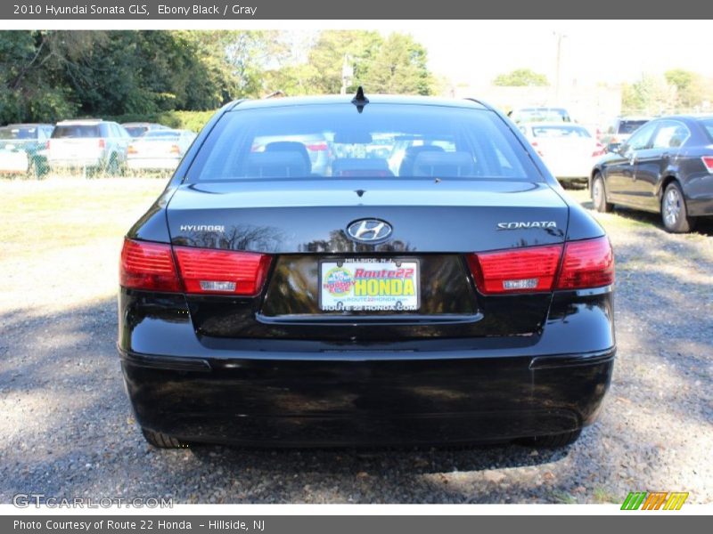 Ebony Black / Gray 2010 Hyundai Sonata GLS