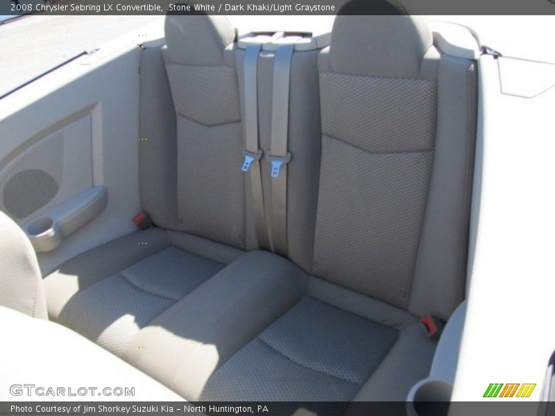 Stone White / Dark Khaki/Light Graystone 2008 Chrysler Sebring LX Convertible