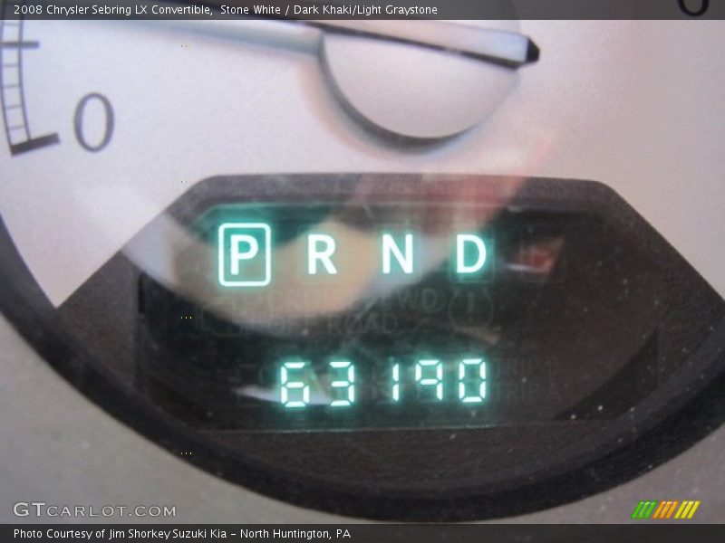 Stone White / Dark Khaki/Light Graystone 2008 Chrysler Sebring LX Convertible