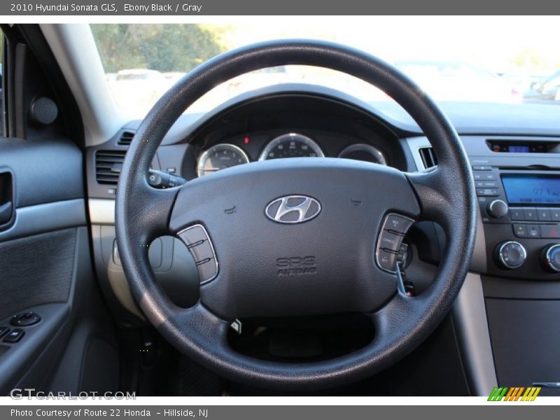 Ebony Black / Gray 2010 Hyundai Sonata GLS