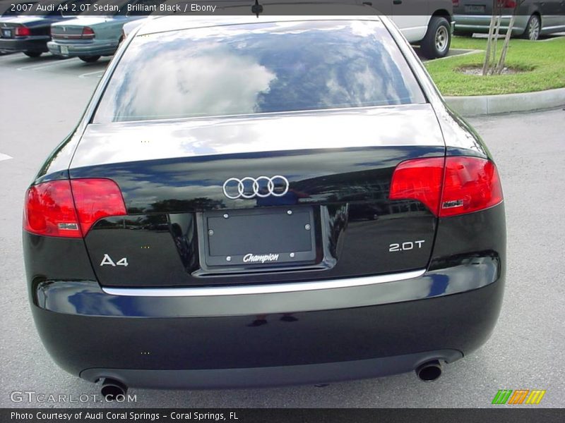 Brilliant Black / Ebony 2007 Audi A4 2.0T Sedan