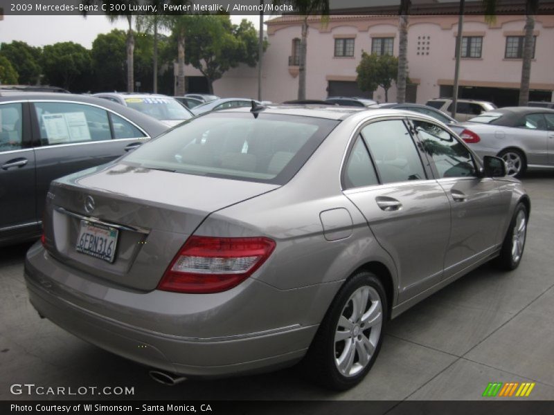 Pewter Metallic / Almond/Mocha 2009 Mercedes-Benz C 300 Luxury