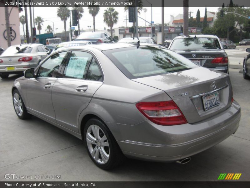 Pewter Metallic / Almond/Mocha 2009 Mercedes-Benz C 300 Luxury