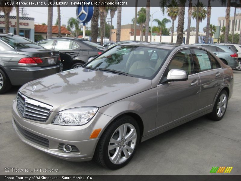 Pewter Metallic / Almond/Mocha 2009 Mercedes-Benz C 300 Luxury