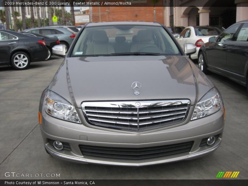 Pewter Metallic / Almond/Mocha 2009 Mercedes-Benz C 300 Luxury