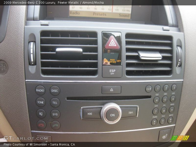 Pewter Metallic / Almond/Mocha 2009 Mercedes-Benz C 300 Luxury