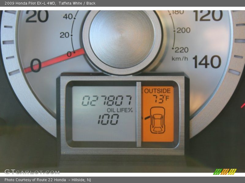 Taffeta White / Black 2009 Honda Pilot EX-L 4WD