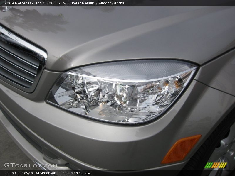 Pewter Metallic / Almond/Mocha 2009 Mercedes-Benz C 300 Luxury