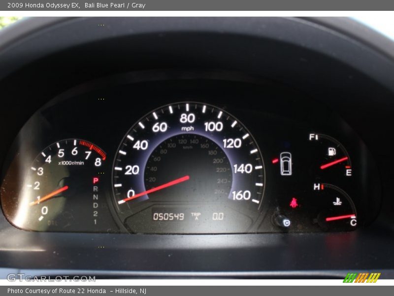 Bali Blue Pearl / Gray 2009 Honda Odyssey EX