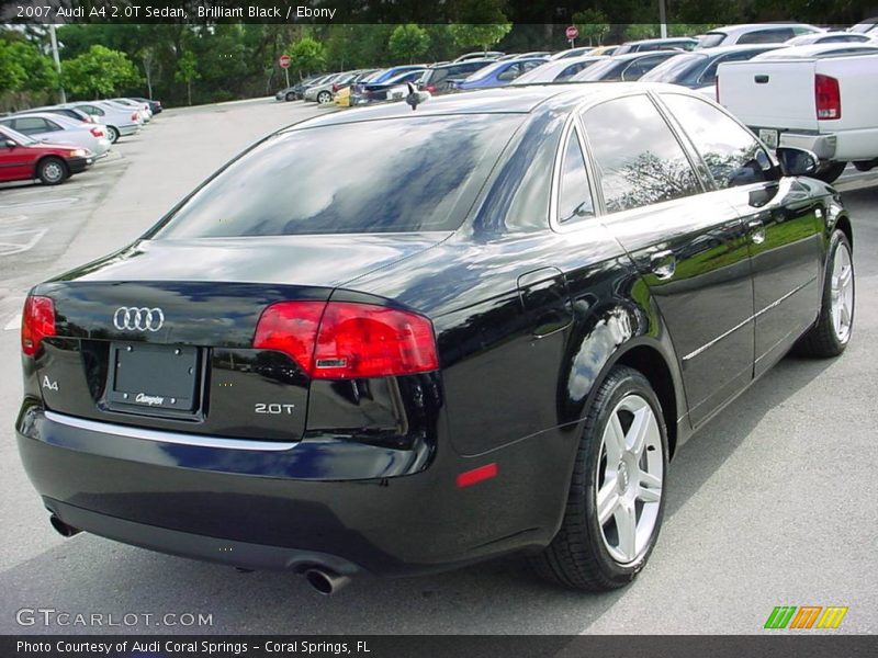 Brilliant Black / Ebony 2007 Audi A4 2.0T Sedan