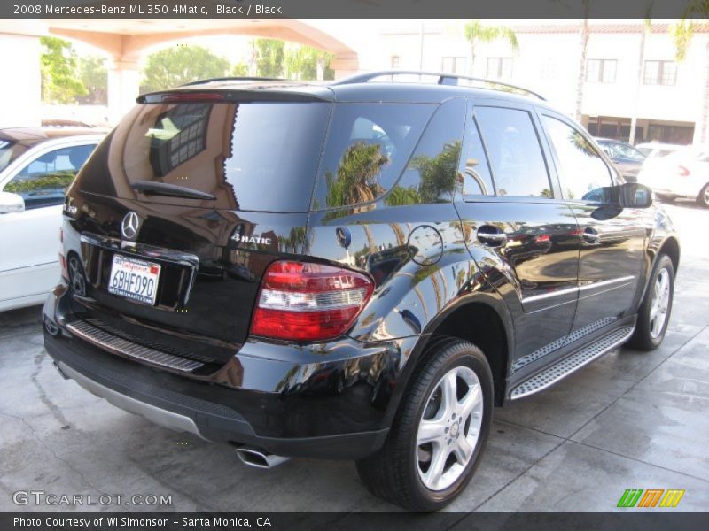 Black / Black 2008 Mercedes-Benz ML 350 4Matic