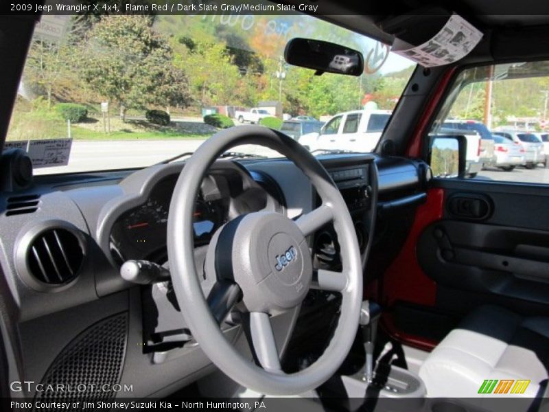 Flame Red / Dark Slate Gray/Medium Slate Gray 2009 Jeep Wrangler X 4x4