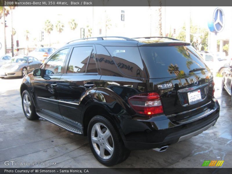 Black / Black 2008 Mercedes-Benz ML 350 4Matic