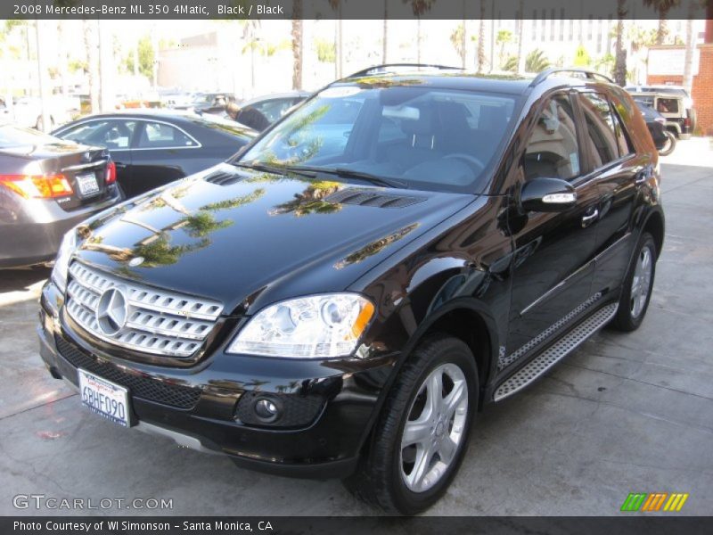 Black / Black 2008 Mercedes-Benz ML 350 4Matic