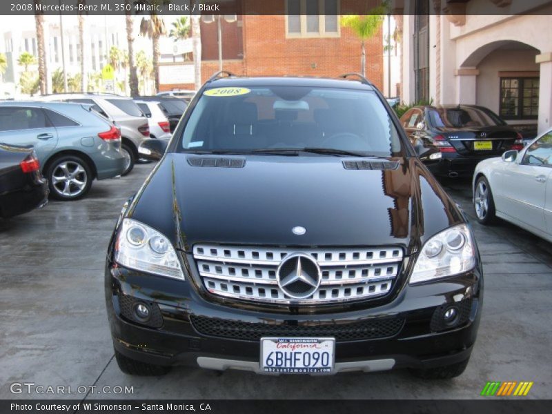 Black / Black 2008 Mercedes-Benz ML 350 4Matic