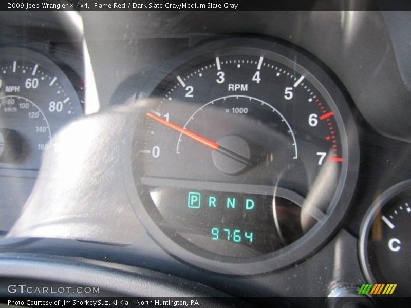 Flame Red / Dark Slate Gray/Medium Slate Gray 2009 Jeep Wrangler X 4x4